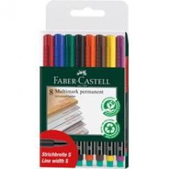 Rotulador FABER-CASTELL C.Multimark S Bolsa 8