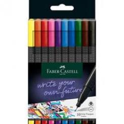 Rotulador FABER-CASTELL Grip Finepen Estuche 10