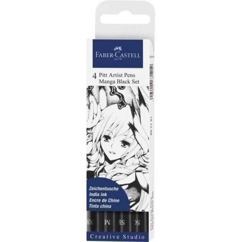 Rotulador FABER-CASTELL Pitt Manga estuche de 4
