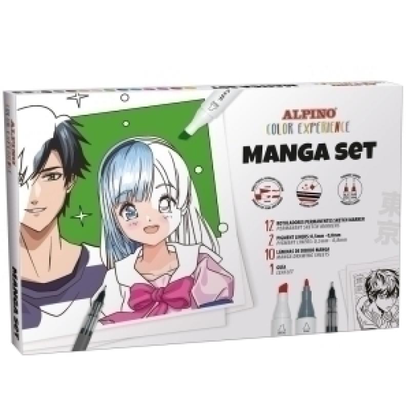 rotulador-fibra-alpino-color-experience-set-manga-12x-rotuladores-2x-pigment-liners-10x-lamina-dibujo-1x-guia