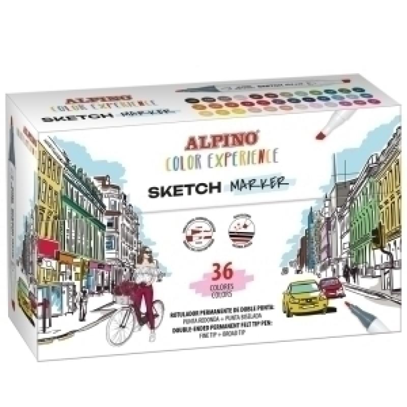 rotulador-fibra-alpino-color-experience-sketch-markers-doble-punta-caja-de-36