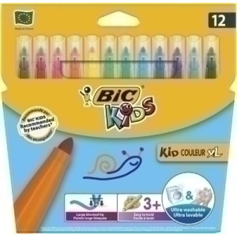 rotulador-fibra-bic-kid-couleur-xl-blister-de-12