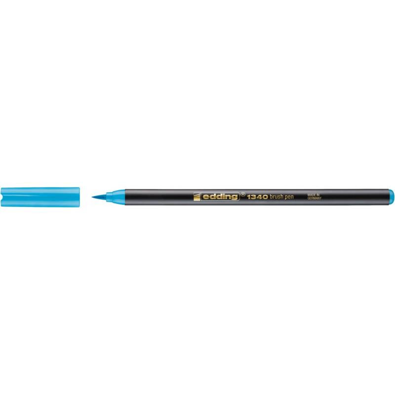 rotulador-fibra-edding-1340-brushpen-azul-celeste