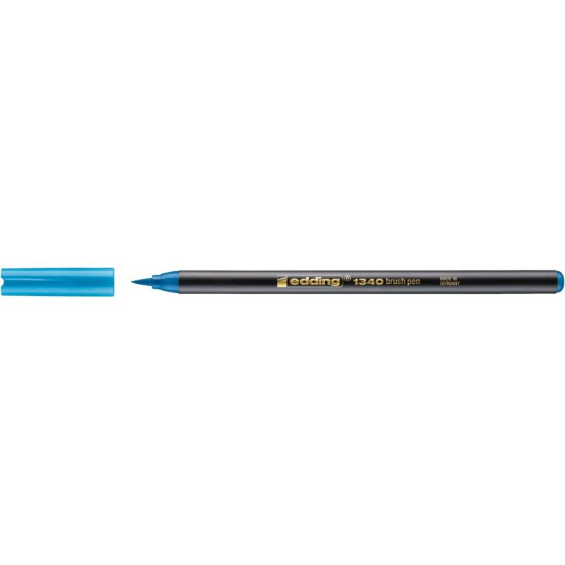 rotulador-fibra-edding-1340-brushpen-azul-claro