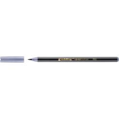 Edding 1340 Rotulador con punta de pincel. Trazo: variable. Color gris plata