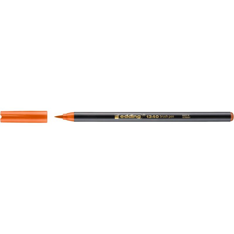 rotulador-fibra-edding-1340-brushpen-naranja