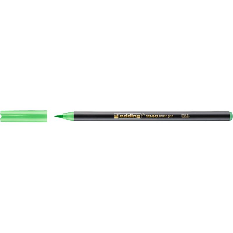 rotulador-fibra-edding-1340-brushpen-verde-claro