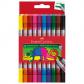 Rotulador Fibra FABER-CASTELL Doble Punta Caja De 10