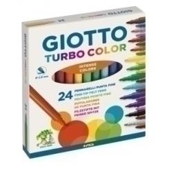 Rotulador Fibra Giotto Turbo Color  Estuche De 24