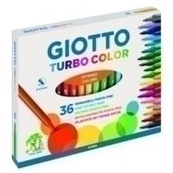 Rotulador Fibra Giotto Turbo Color  Estuche De 36