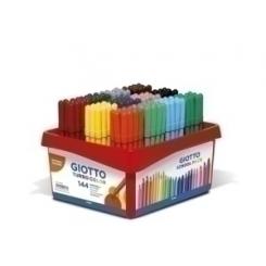 Rotulador Fibra Giotto Turbo Color School Pack De 144 (12X12 Col.)