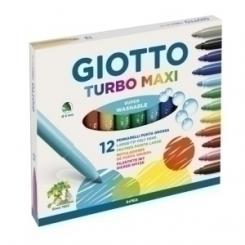 Rotulador Fibra Giotto Turbo Maxi  Estuche De 12