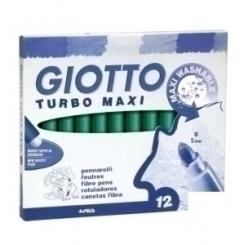 Rotulador Fibra Giotto Turbo Maxi Verde Oscuro