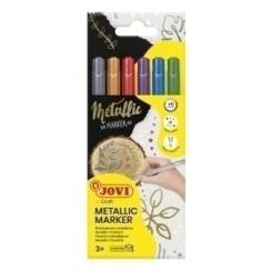 Rotulador Fibra Jovi Decor Metalic Estuche De  6