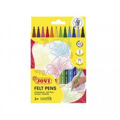 ROTULADOR FIBRA JOVI FELT PEN ESTUCHE de 12