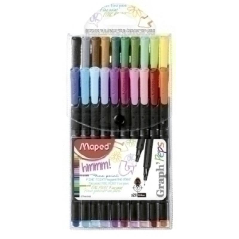 rotulador-fibra-maped-graph-peps-estuche-de-20