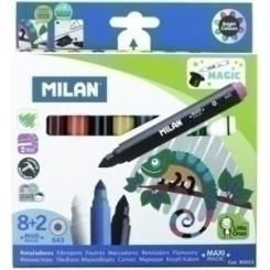 Rotulador Fibra Milan Maxi Magic Estuche De 10 (8+2 S/C)
