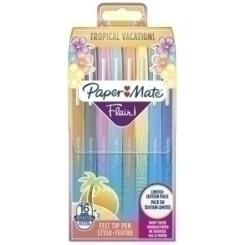 Rotulador Fibra Paper Mate Flair Orig.M (1,1)  Tropical Vacation Blister De 16
