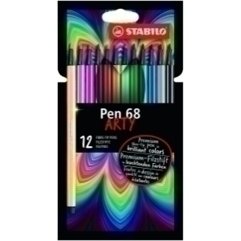 rotulador-fibra-stabilo-pen-68-arty-line-caja-carton-de-12