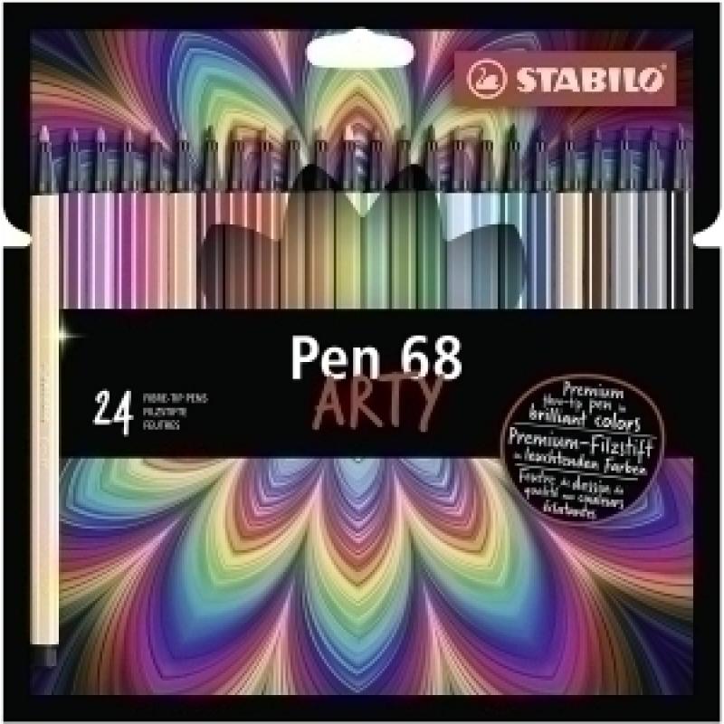 rotulador-fibra-stabilo-pen-68-arty-line-caja-carton-de-24