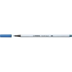 Rotulador Fibra Stabilo Pen 68 Brush Punta Pincel Azul Oscuro