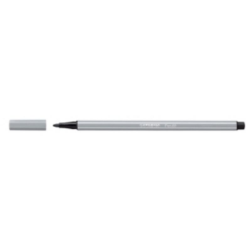 rotulador-fibra-stabilo-pen-68-gris-medio