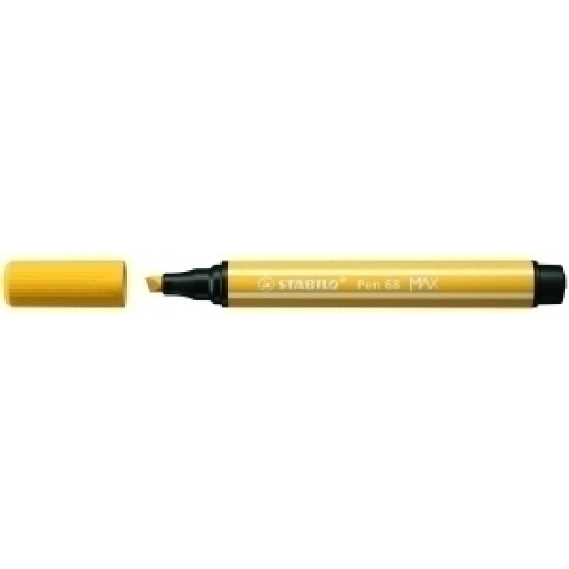 rotulador-fibra-stabilo-pen-68-max-amarillo