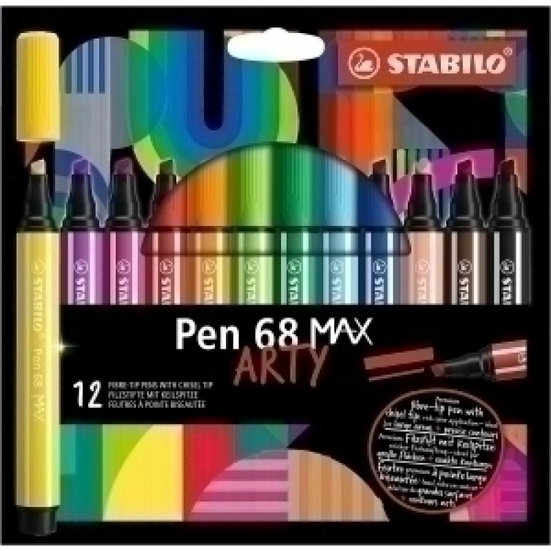 rotulador-fibra-stabilo-pen-68-max-arty-line-caja-carton-de-12