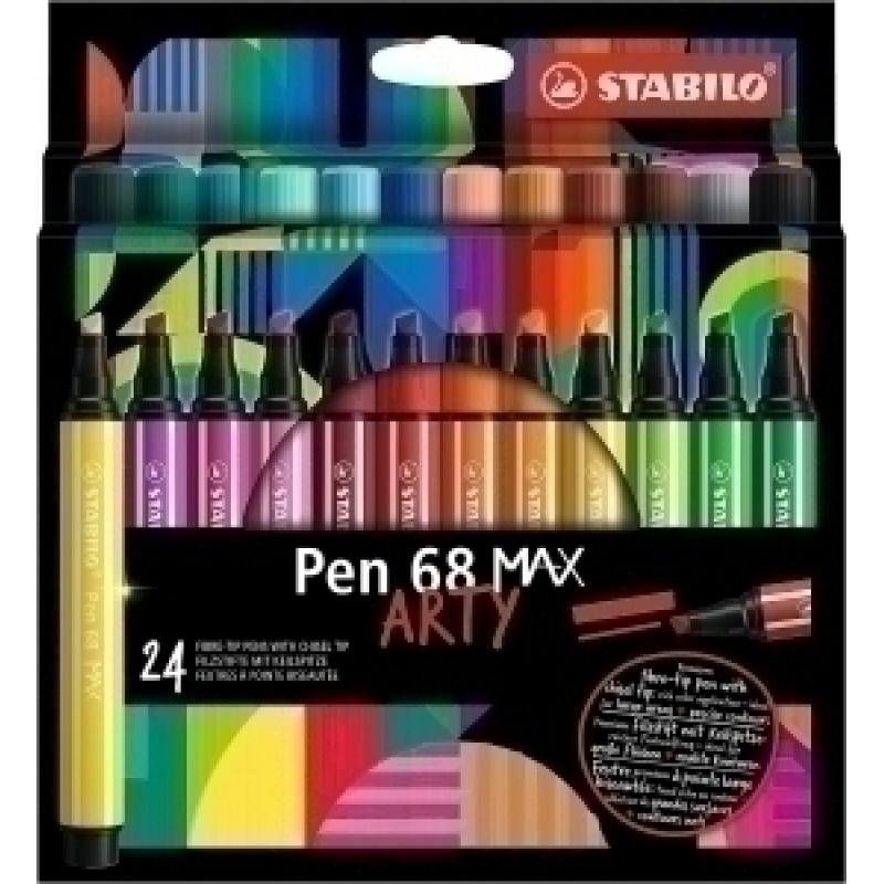 rotulador-fibra-stabilo-pen-68-max-arty-line-caja-carton-de-24