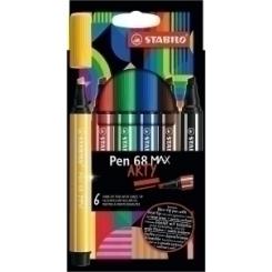 Rotulador Fibra Stabilo Pen 68 Max Arty Line Caja Carton De 6