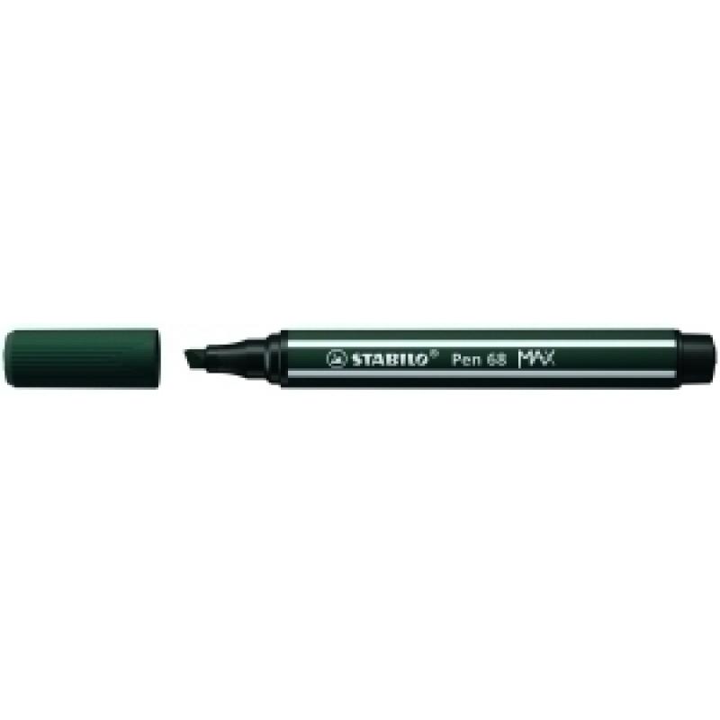 rotulador-fibra-stabilo-pen-68-max-verde-tierra