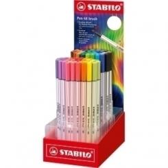 Rotulador Fibra Stabilo Pen Brush Arty Line Punta Pincel Expositor De 80