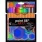 rotulador-fibra-stabilo-point-88-arty-line-estuche-carton-de-18