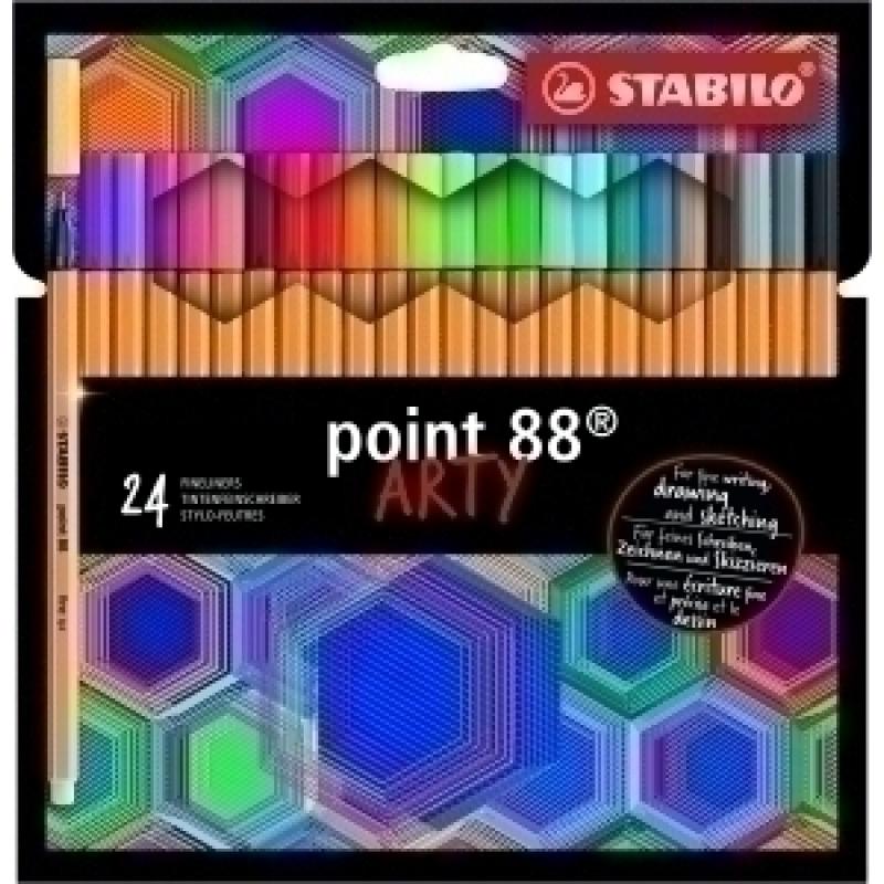 rotulador-fibra-stabilo-point-88-arty-line-estuche-carton-de-24