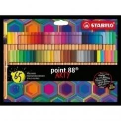 Rotulador Fibra Stabilo Point 88 Arty Line Estuche Carton De 65