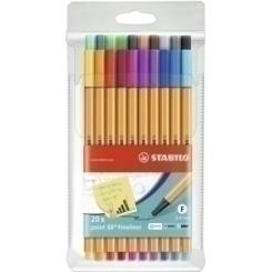 Rotulador Fibra Stabilo Point 88 Estuche De 20