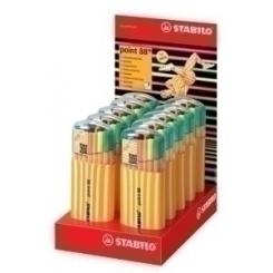 Rotulador Fibra Stabilo Point 88 Estuche De 20 Zebrui Expositor De 10
