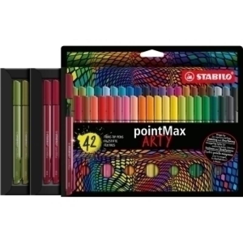 rotulador-fibra-stabilo-pointmax-arty-line-estuche-carton-de-42