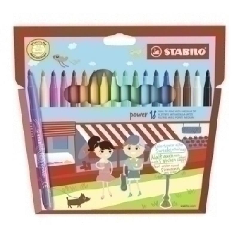 rotulador-fibra-stabilo-power-280-estuche-de-18