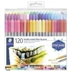 Rotulador Fibra Staedtler 3002 Design Journey Doble Punta Estuche De 120