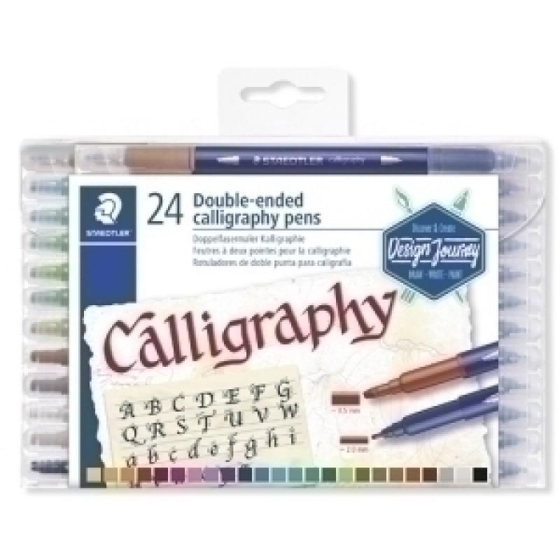 rotulador-fibra-staedtler-3005-design-journey-doble-punta-caligrafia-estuche-de-24