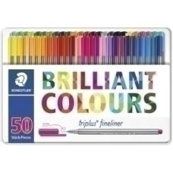 Rotulador Fibra Staedtler  334 Triplus Fineliner Box De 50