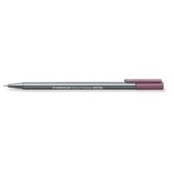 Rotulador Fibra Staedtler  334 Triplus Fineliner   Rojo Oscuro