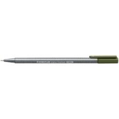 Rotulador Fibra Staedtler  334 Triplus Fineliner   Verde Oliva