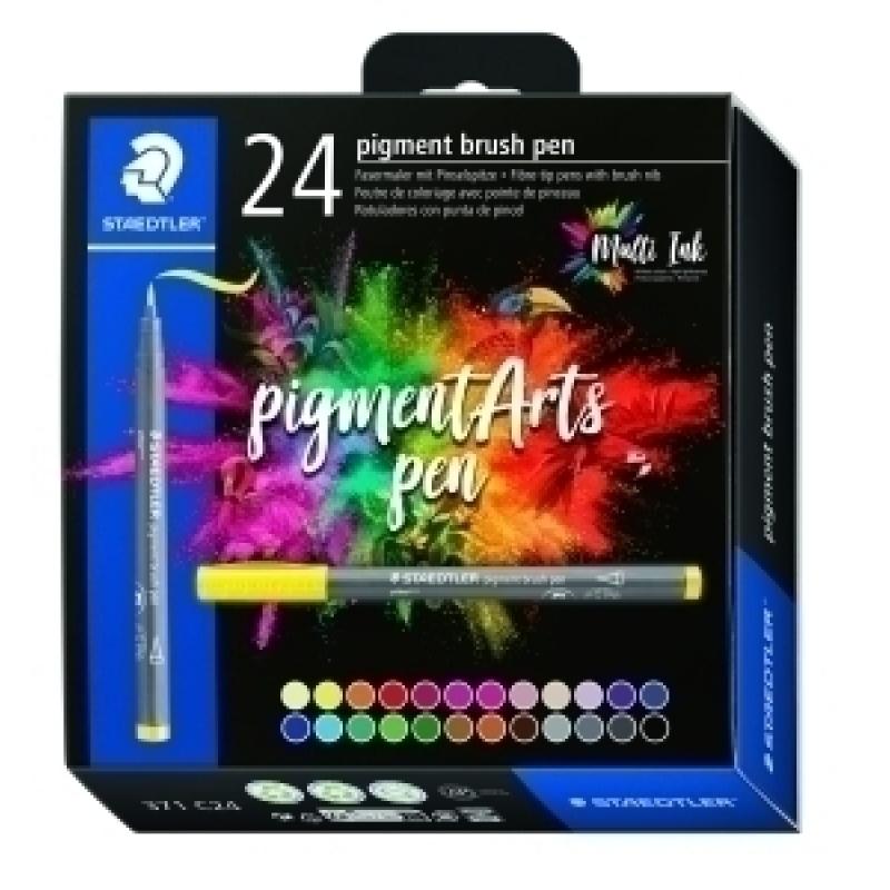 rotulador-fibra-staedtler-pigment-arts-pen-punta-pincel-estuche-de-24