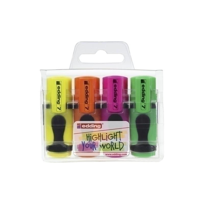 ROTULADOR FLUOR EDDING 7 MINI ESTUCHE 4