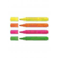 Rotulador Fluor FABER-CASTELL Texliner Grip Rosa
