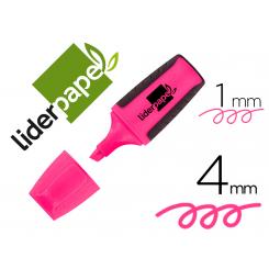 Rotulador LIDERPAPEL mini fluorescente rosa
