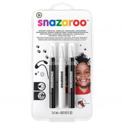 Rotulador Maquillaje Snazaroo Blanco/Negro /3U