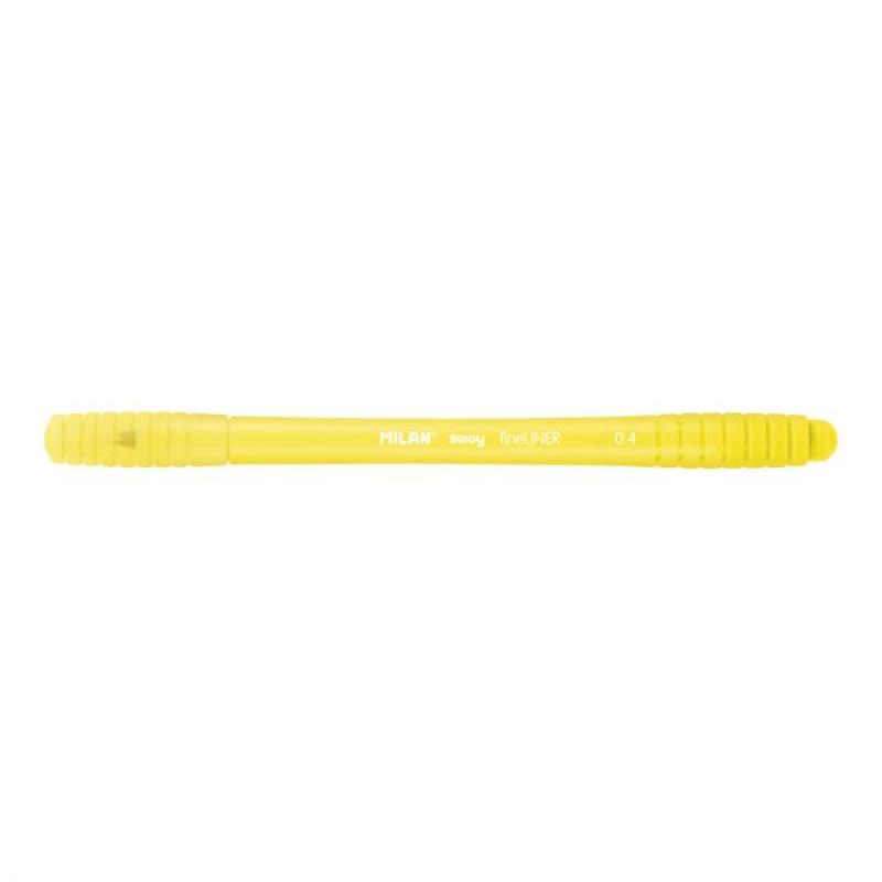 Rotulador Milan punta fina SWAY fineliner 0,4 mm Amarillo
